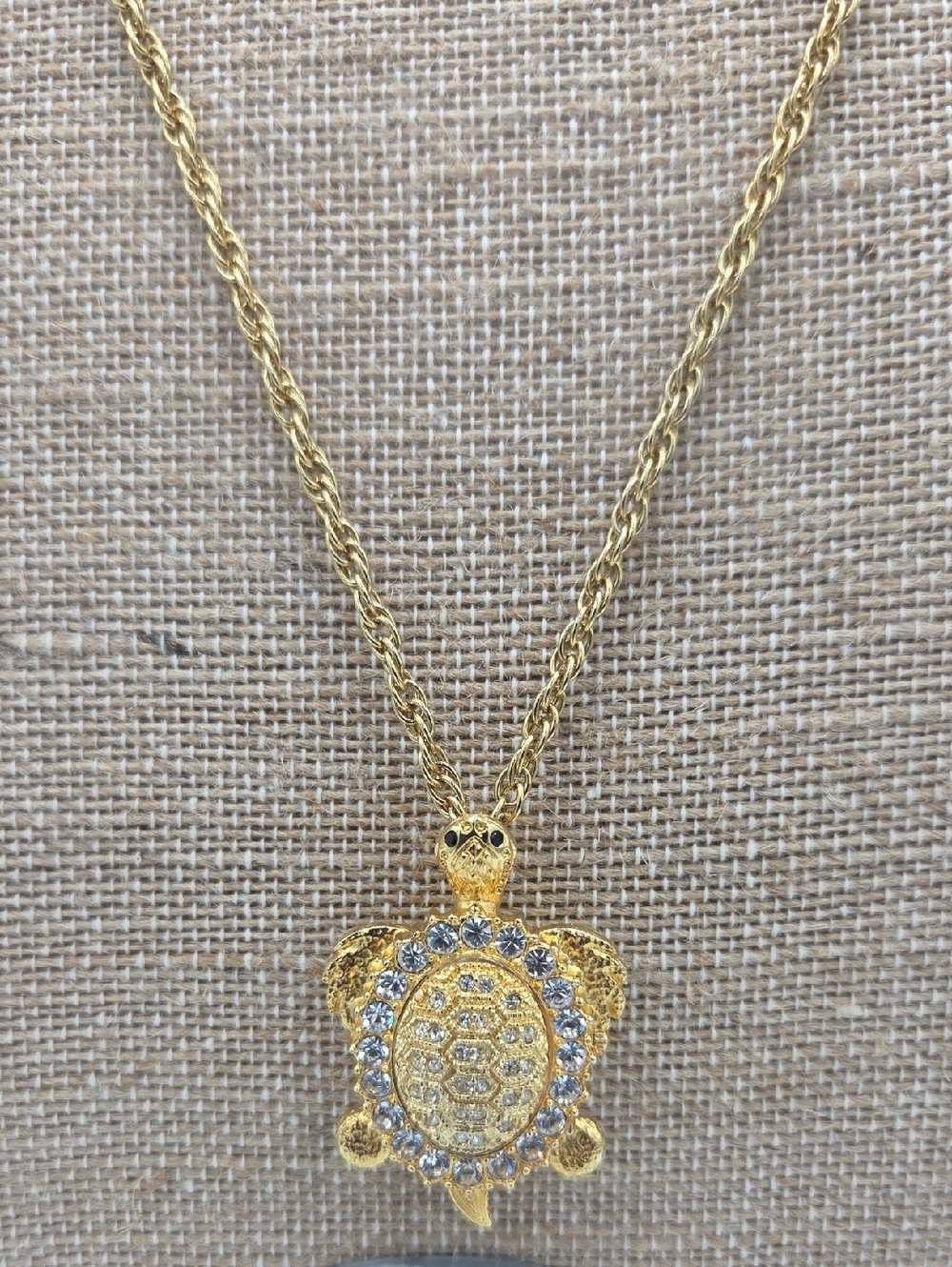 Gold Turtle Watch Pendant
